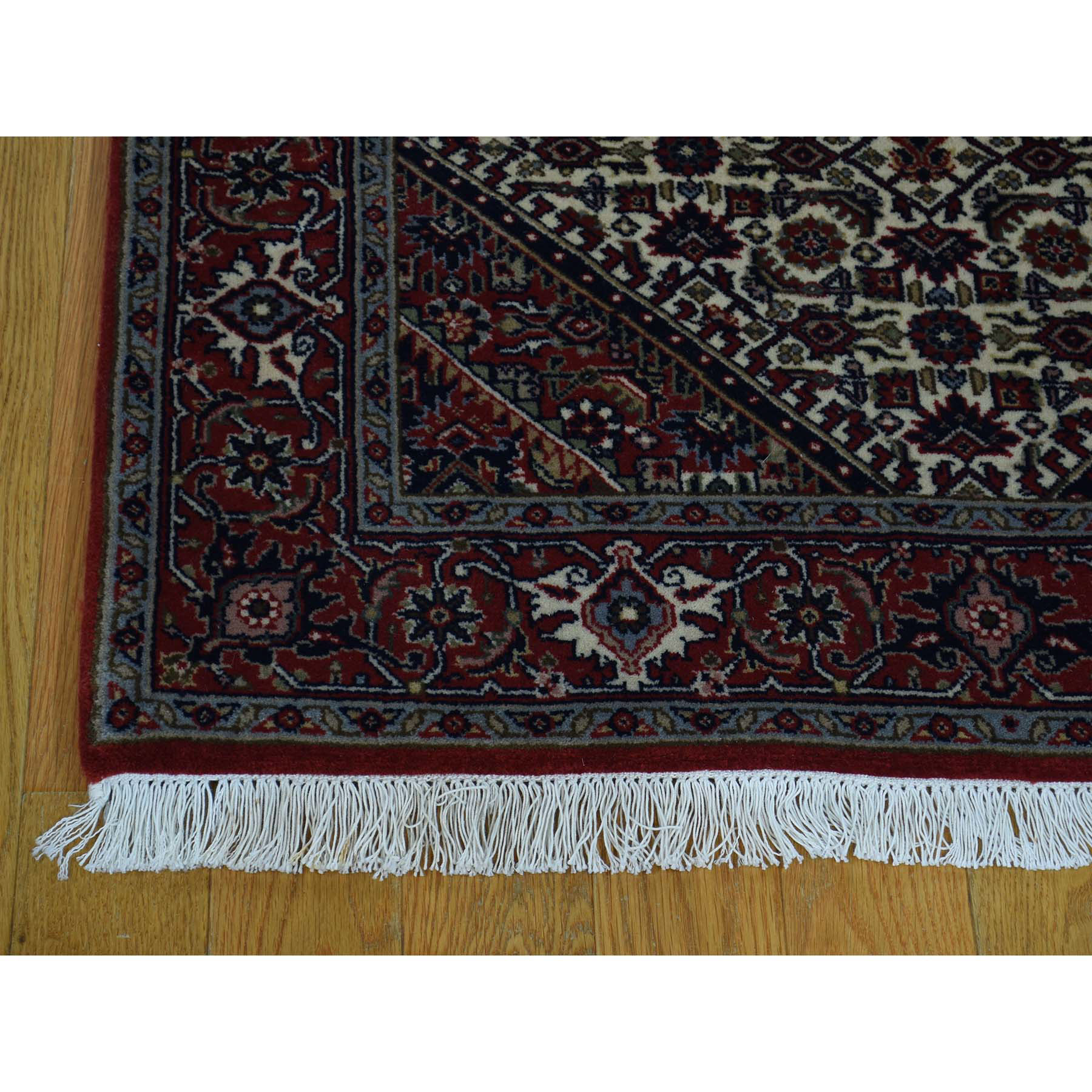 2'9"x12'10" HandKnotted Pure Wool Persian Bidjar Design, Super Fine Weave Oriental Runner Rug 36523